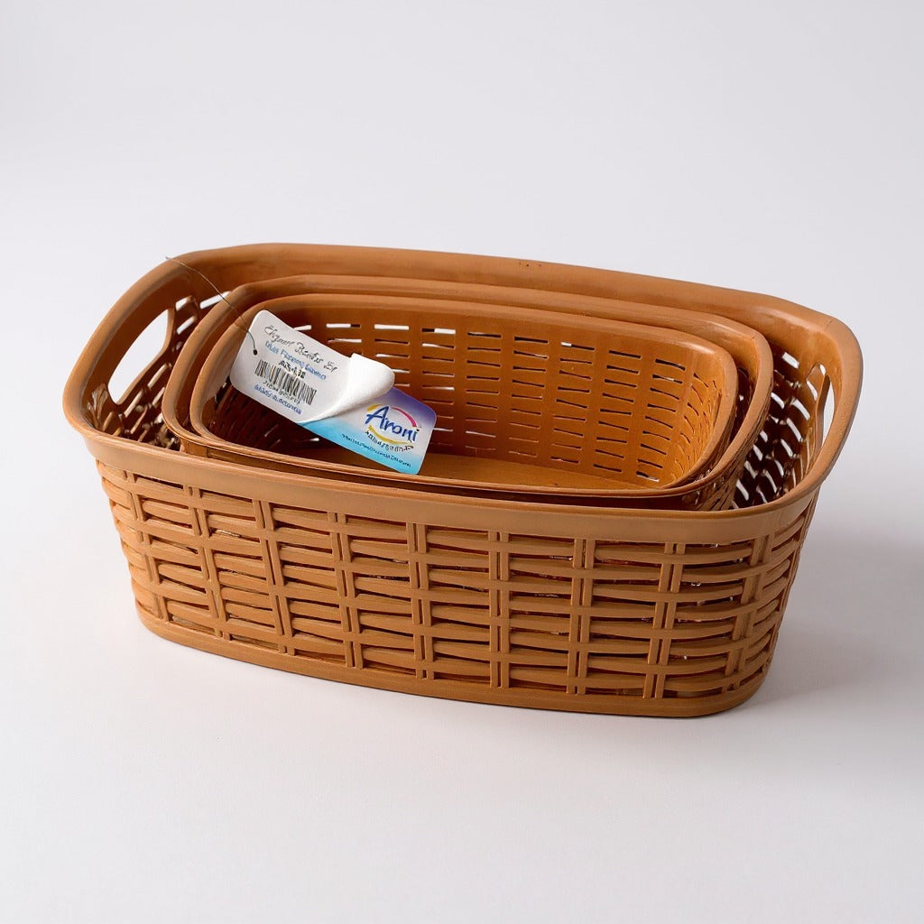 Aroni Household 3 in 1 Elegant Fruit and Vegetable Basket Set