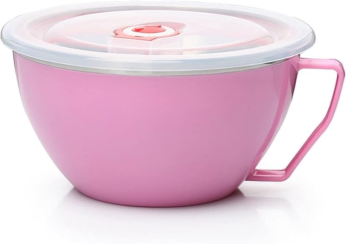 FRESH Bowl 900ml Noodle Bowl With Steel Plastic Leak-Proof Food Container Rice Soup Bowls