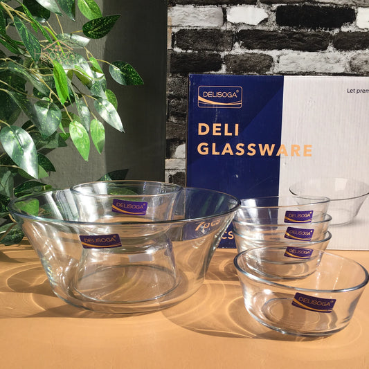 Deli Glassware Bowl 2pcs