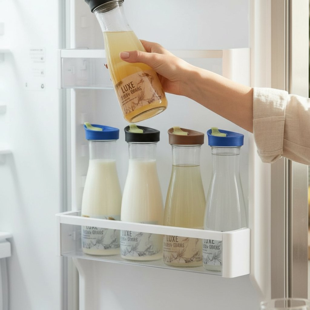 Luxe 1.1 Liter Plastic Fridge Bottle – Premium BPA-Free Water Bottle