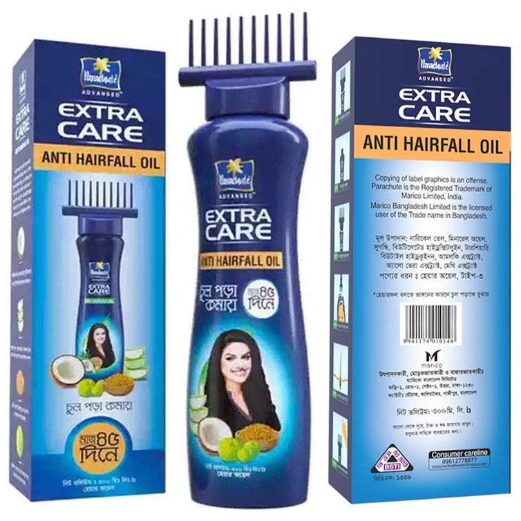 Parachute Extra Care Anti Hair Fall Oil 300ml (Imported)