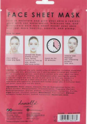 Danielle Creations Brighten + Hydrate Face Mask Watermelon