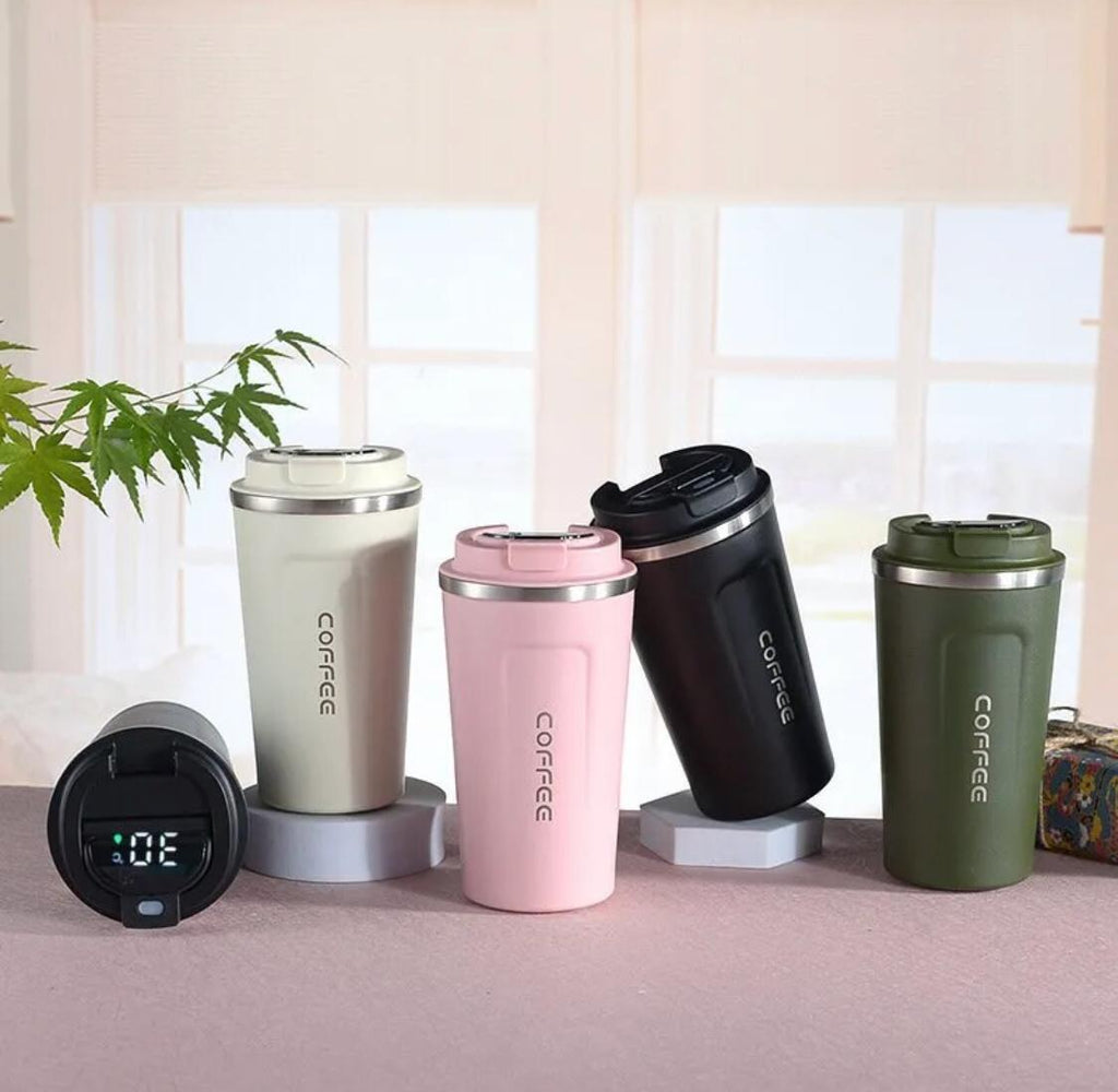 Sleek Stainless Steel Coffee Mug – Insulated Travel Cup for Hot & Cold Drinks