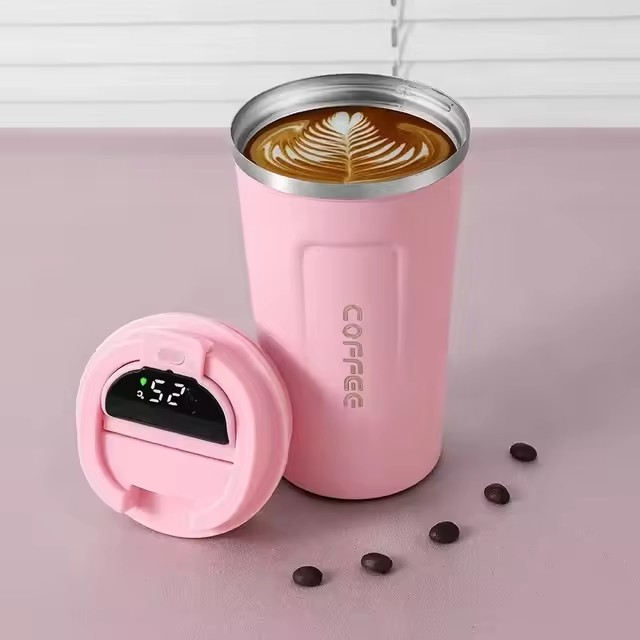 Sleek Stainless Steel Coffee Mug – Insulated Travel Cup for Hot & Cold Drinks